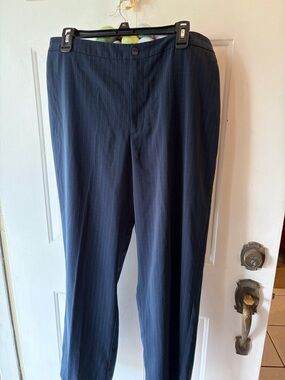 Chico's Navy Pinstripe Pants